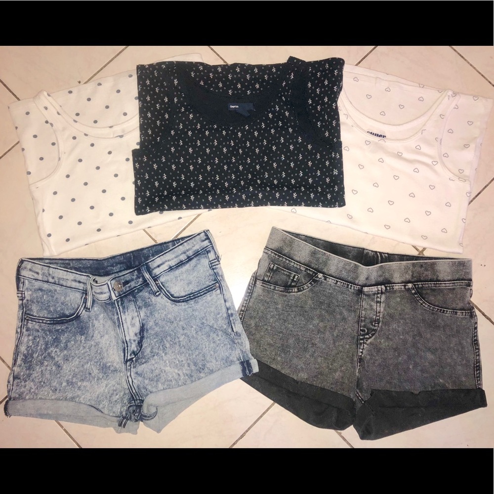 Girls tank top and shorts Bundle